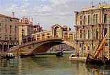 Antonietta Brandeis Canvas Paintings - The Rialto Bridge